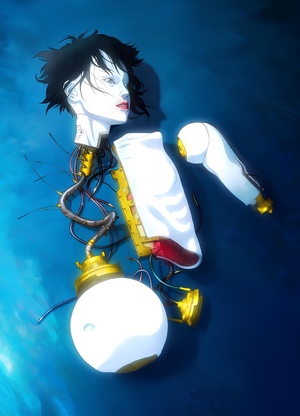 Изображение женского тела в киберпанке. 