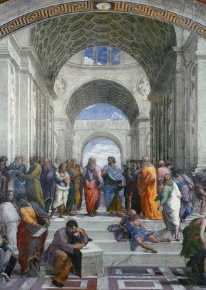 Синий цвет в работах Рафаэля Санти