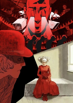 Символизм красного цвета в антиутопических иллюстрациях