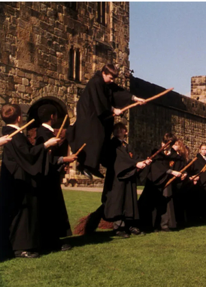 The magic being the flying scenes in Harry Potter movie 
