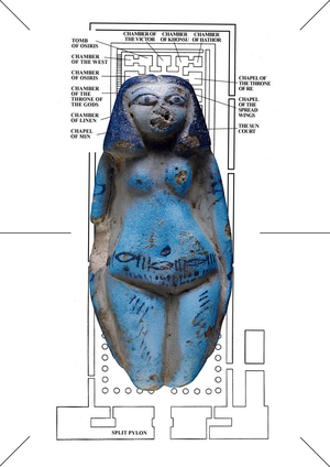 Связь нательных орнаментов жриц Хатхор c храмовой архитектурой и Маат