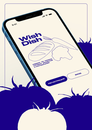 Айдентика и ux-дизайн приложения Wish Dish