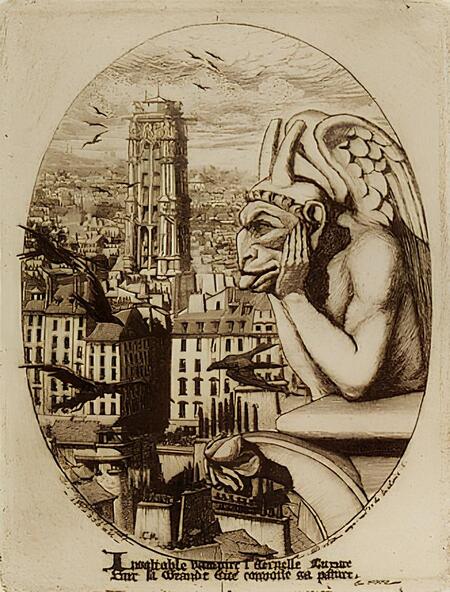 Отличие гаргулий от химер собора Нотр Дам в Париже.