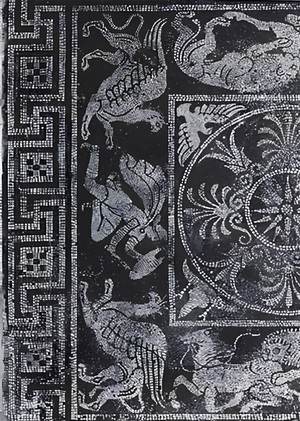 Контур в античной мозаике