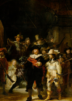 Эволюция композиции и света в групповом портрете Рембрандта