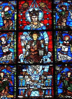 Готическая витражная богоматерь: цвет как теология