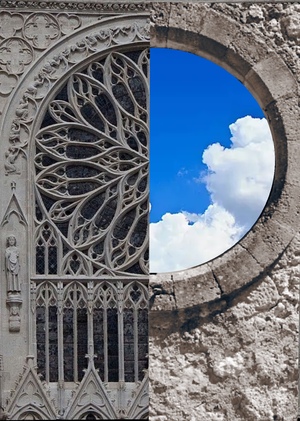 Эволюция готического окна розы ( От простого окна энциклопедии мироздания)