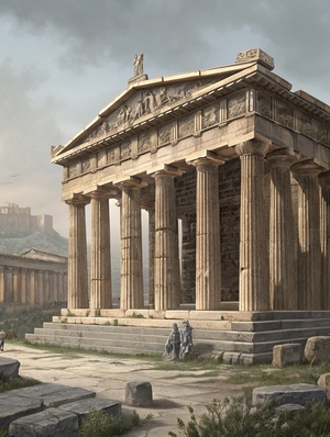 Античный храм. Древняя Греция, Этруски и Древний Рим. Сходства и различия. 