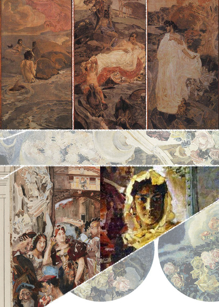 М.А. Врубель: триптих «Суд Париса» для особняка Дункеров на Поварской