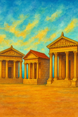 Античный храм. Древняя Греция, этруски и Древний Рим. Сходства и различия.