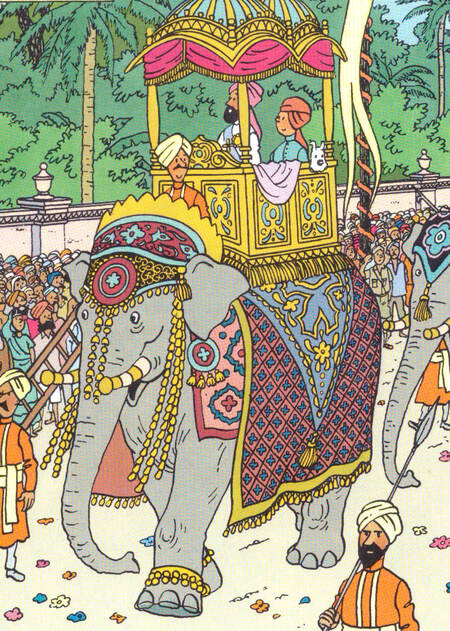 Тинтин: цветной и чёрно-белый