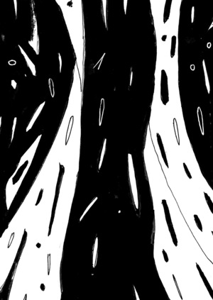 Абстрактные комиксы "Темные формы"