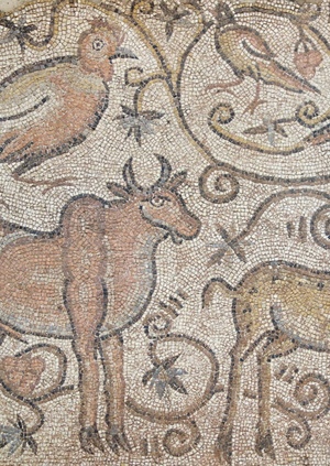 Орнамент виноградной лозы в античной и византийской мозаике.