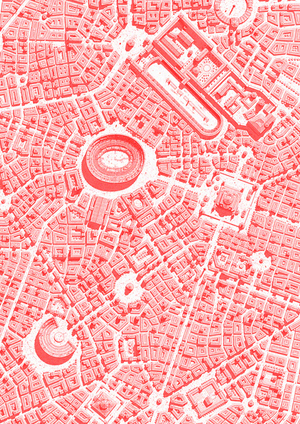 Город по плану. Характер города в линиях и геометрии.