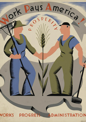 Агитационные постеры и визуальный язык «Нового курса» Рузвельта 