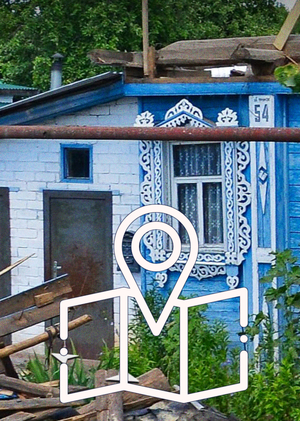 Деревянные наличники на онлайн-картах