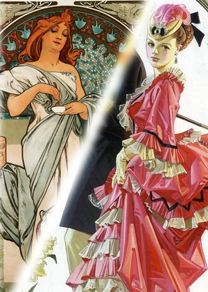 Сравнительный анализ произведений Альфонса Мухи и Джозефа Лейендекера