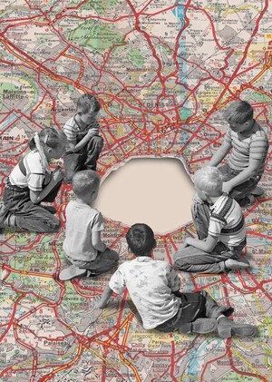 Город по плану. Сетка, линия, парабола, центрическая композиция