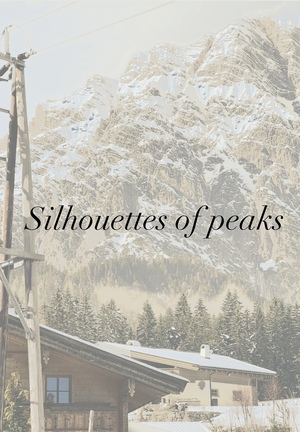 Silhouettes of peaks 