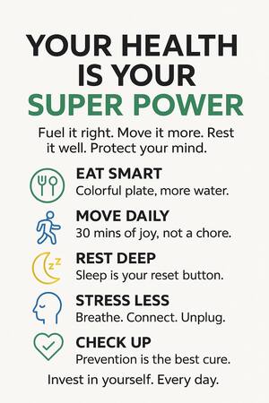 Your health is your superpower Your health is your superpower