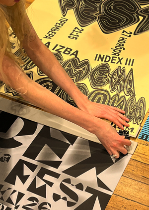 Развеска плакатов на INDEX FEST