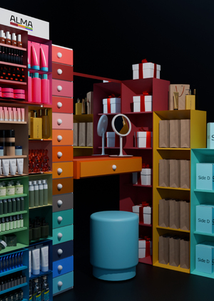 POS-материалы для бренда Alma