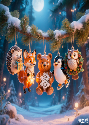 Новогодние игрушки. Создание физических объектов инструментами ИИ.