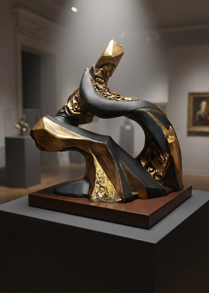 Абстрактная скульптура на тему осень