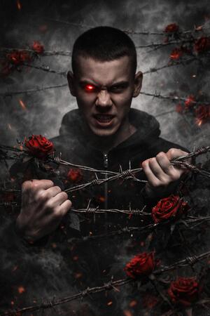 Я и розы в ИИ