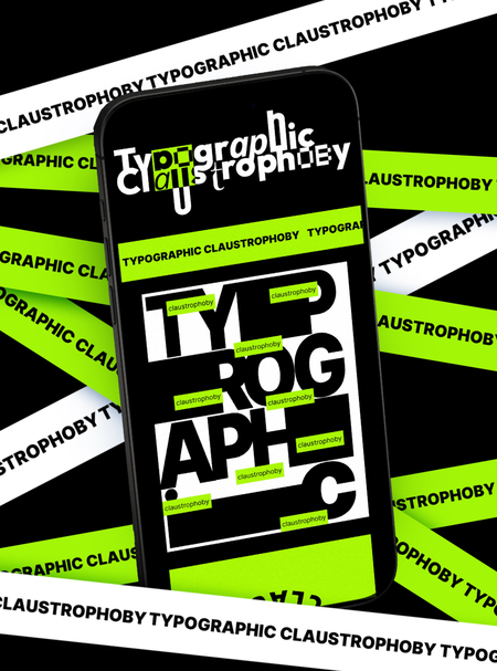 Веб-плакат Typographic Claustrophoby