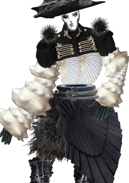 Фэшн коллаж. Платье бренда