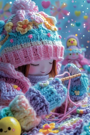 Применение генеративного ИИ для создания айдентики бренда вязаных изделий