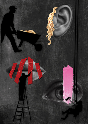 Плакаты для мастерской теорий заговора «Паранойя»