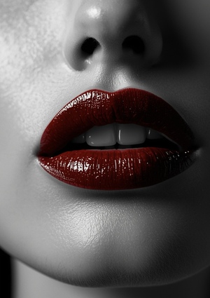 Эффект красной помады