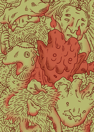 Иллюстрации для карточной игры Barn Dudes