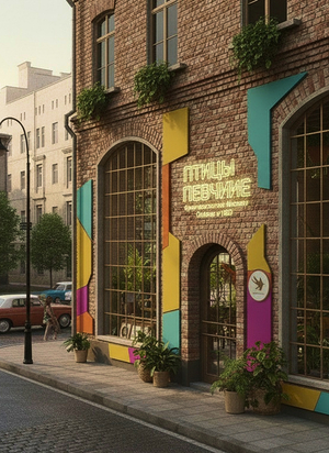 Орнитологический бренд ПТИЦЫ ПЕВЧИЕ глазами AI