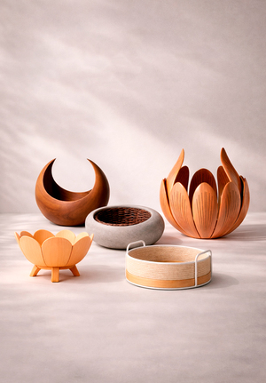 Коллекция корзин "BLOOM" инструментами нейросети