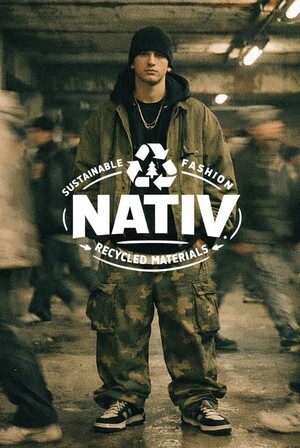 Бренд streetwear из переработанных материалов NATIV глазами AI