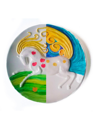 Серия тарелок из фарфора "3 стихии"