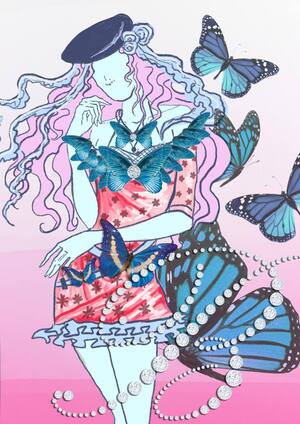 Фэшн-коллаж. Платье Blumarine