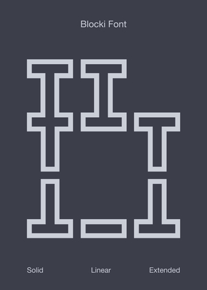 Blocki font