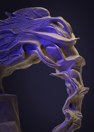 Зима. Абстрактная скульптура