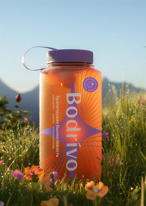 Бодриво: дизайн упаковки натурального энергичного напитка