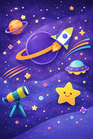 Ребрендинг с помощью ИИ Детское космическое кафе "Планетяшка"