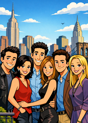 Анализ и визуализация данных по сериалу «Друзья»