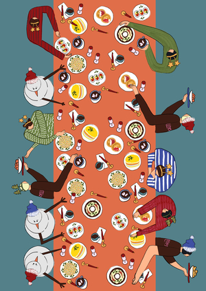 Иллюстрации для бистро Lines