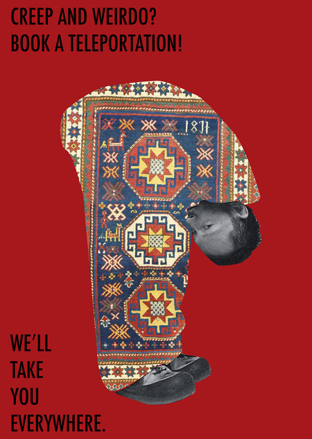 Плакаты для турагенства на коврах-самолетах "кОООver."