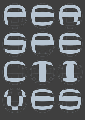 Шрифт Lens Font: айдентика выставки Perspectives 