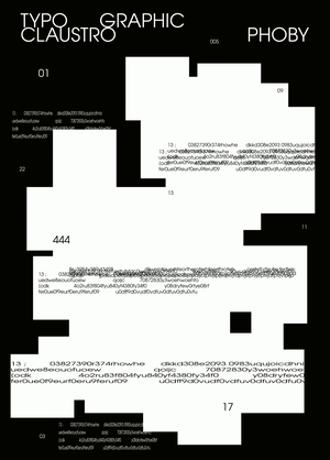 Плакаты Типографическая Клаустрофобия