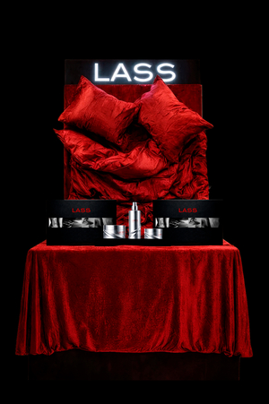 pos materials для бренда уходовой косметики «LASS»